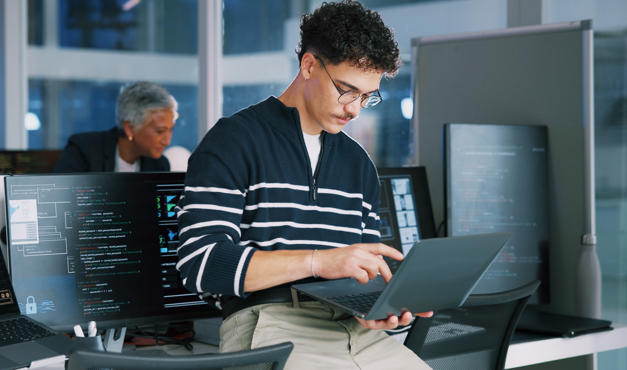 A TSP IT project services employee