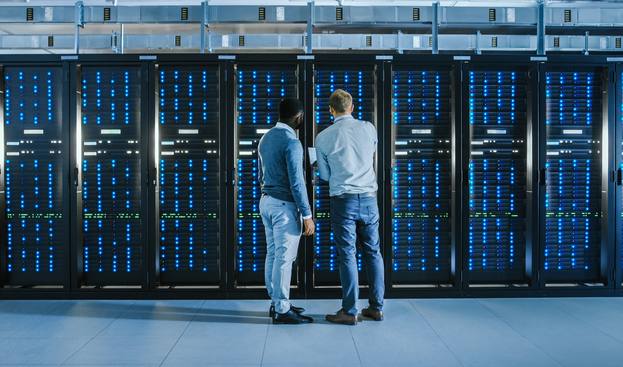 TSP server maintenance engineers in a data center